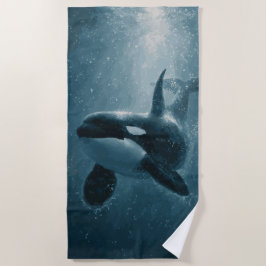 Orka Zwemt Onderwater Strandlaken