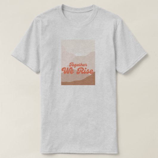 Orkaan Bergen Overstromingen Ramp Samen T-shirt (Design voorkant)