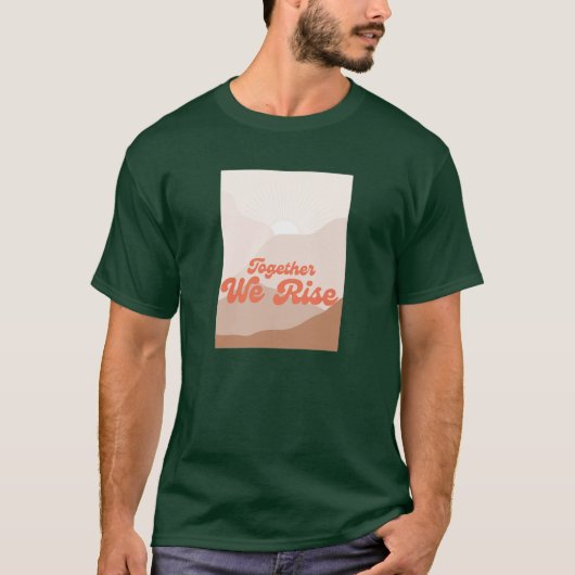 Orkaan Bergen Overstromingen Ramp Samen T-shirt (Voorkant)