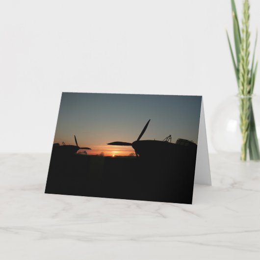 orkaan bij zonsondergang kaart (Voorkant)