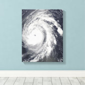 Orkaan Bill in de Atlantische Oceaan Canvas Afdruk (Insitu (Houten vloer))