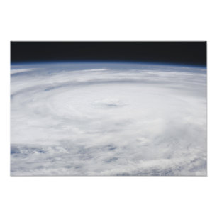 Orkaan Bill in de Atlantische Oceaan Foto Afdruk