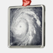 Orkaan Bill in de Atlantische Oceaan Metalen Ornament (Links)