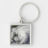 orkaan Bill over Nova Scotia Sleutelhanger (Voorkant)