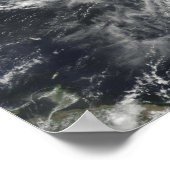 Orkaan Bill van de Kleine Antillen Poster (Hoek)