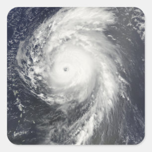 Orkaan Bill van de Kleine Antillen Vierkante Sticker