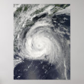 Orkaan Bill van de oostkust Poster (Voorkant)
