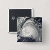Orkaan Bill van de oostkust Vierkante Button 5,1 Cm (Voorkant /achterkant)