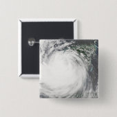 Orkaan Dean 2 Vierkante Button 5,1 Cm (Voorkant /achterkant)