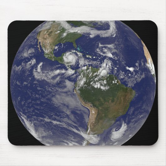 orkaan Dean benadert het schiereiland Yucatan Muismat (Voorkant)