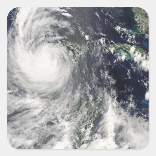 orkaan Dean Vierkante Sticker (Voorkant)