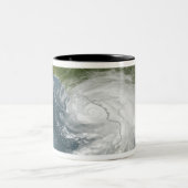 orkaan Dennis 2 Tweekleurige Koffiemok (Center)