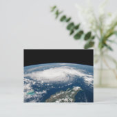 Orkaan Dorian boven de Atlantische Oceaan. Briefkaart (Staand voorkant)