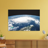 Orkaan Dorian boven de Atlantische Oceaan. Canvas Afdruk (Insitu (Woonkamer))