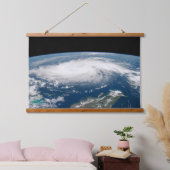 Orkaan Dorian boven de Atlantische Oceaan. Hangend Wandkleed (Slaapkamer)