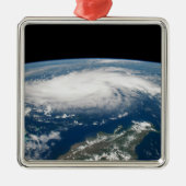 Orkaan Dorian boven de Atlantische Oceaan. Metalen Ornament (Voorkant)