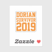 orkaan Dorian Survivor Sticker (Vel)