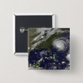 Orkaan Earl 4 Vierkante Button 5,1 Cm (Voorkant /achterkant)