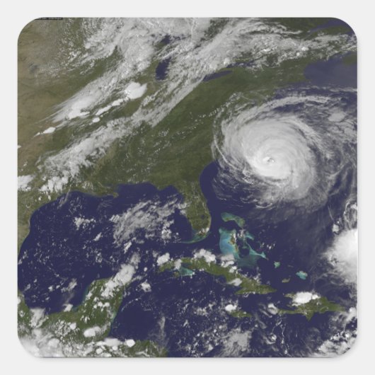 Orkaan Earl 4 Vierkante Sticker (Voorkant)