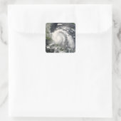 orkaan Felix 3 Vierkante Sticker (Tas)