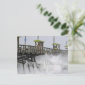 orkaan Florence Emerald Isle NC Briefkaart (Staand voorkant)