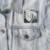 orkaan Florence Vierkante Button 5,1 Cm (In situ)