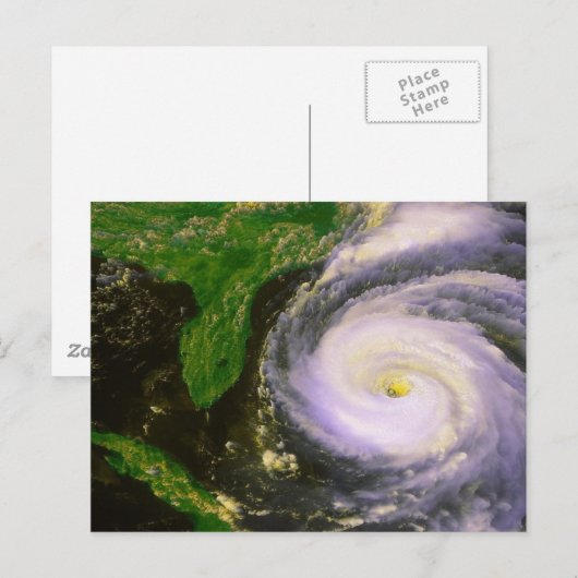 Orkaan Fran, september 1996 Briefkaart (Voorkant / Achterkant)