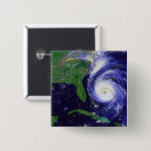 orkaan Fran Vierkante Button 5,1 Cm (Voorkant /achterkant)