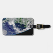 Orkaan Frances op een gedeeltelijke aarde. Bagagelabel (Voorkant horizontaal)