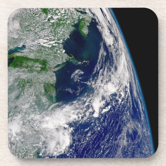 Orkaan Frances op een gedeeltelijke aarde. Bier Onderzetter (Voorkant)