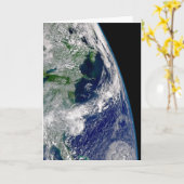 Orkaan Frances op een gedeeltelijke aarde. Kaart (Gele Bloem)