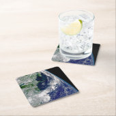 Orkaan Frances op een gedeeltelijke aarde. Kartonnen Onderzetters (Insitu)