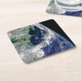 Orkaan Frances op een gedeeltelijke aarde. Kartonnen Onderzetters (Schuin)