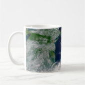 Orkaan Frances op een gedeeltelijke aarde. Koffiemok (Links)