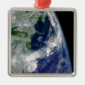 Orkaan Frances op een gedeeltelijke aarde. Metalen Ornament (Voorkant)