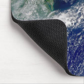 Orkaan Frances op een gedeeltelijke aarde. Muismat (Hoek)