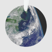 Orkaan Frances op een gedeeltelijke aarde. Ornament (voorkant)