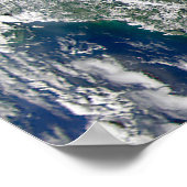 Orkaan Frances op een gedeeltelijke aarde. Poster (Hoek)