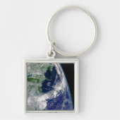 Orkaan Frances op een gedeeltelijke aarde. Sleutelhanger (Voorkant)