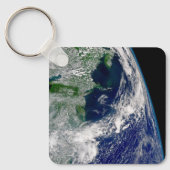 Orkaan Frances op een gedeeltelijke aarde. Sleutelhanger (Voorkant)