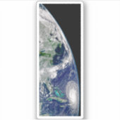 Orkaan Frances op een gedeeltelijke aarde. Sticker (Voorkant)