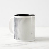 orkaan Frances Tweekleurige Koffiemok (Voorkant links)