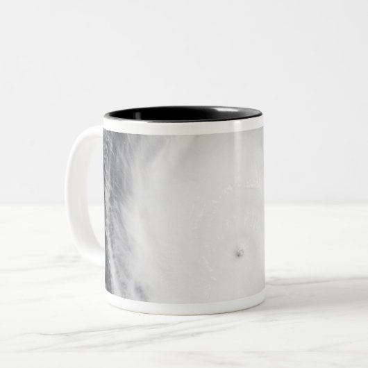 orkaan Frances Tweekleurige Koffiemok (Voorkant links)