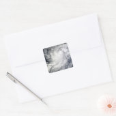 orkaan Frank van Mexico Vierkante Sticker (Envelop)