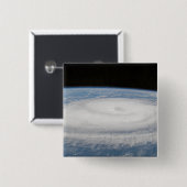 Orkaan Gordon 3 Vierkante Button 5,1 Cm (Voorkant /achterkant)