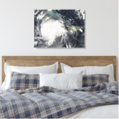 Orkaan Gustav boven Jamaica 2 Canvas Afdruk (Insitu (Slaapkamer))