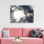 Orkaan Gustav boven Jamaica 2 Canvas Afdruk (Insitu (Woonkamer))