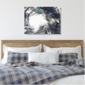 Orkaan Gustav over Jamaica Canvas Afdruk (Insitu (Slaapkamer))