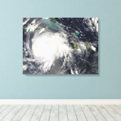 Orkaan Gustav over Jamaica Canvas Afdruk (Insitu (Houten vloer))