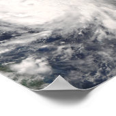 Orkaan Gustav over Jamaica Poster (Hoek)